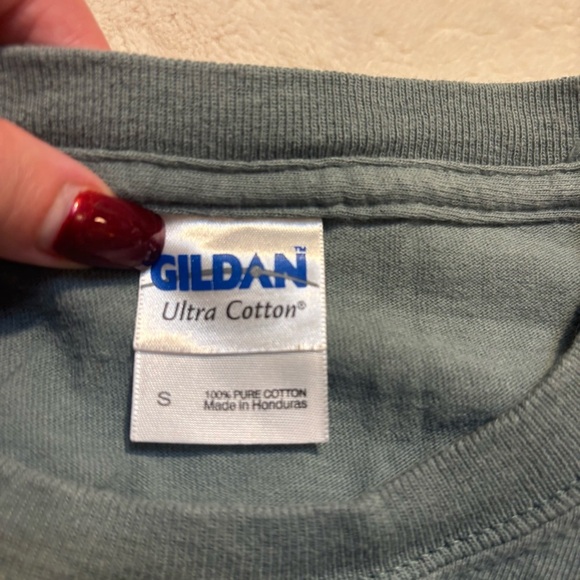 Gildan Green and Blue Short Sleeve Tee Bahamas Coco cay 100% Cotton - Picture 8 of 12